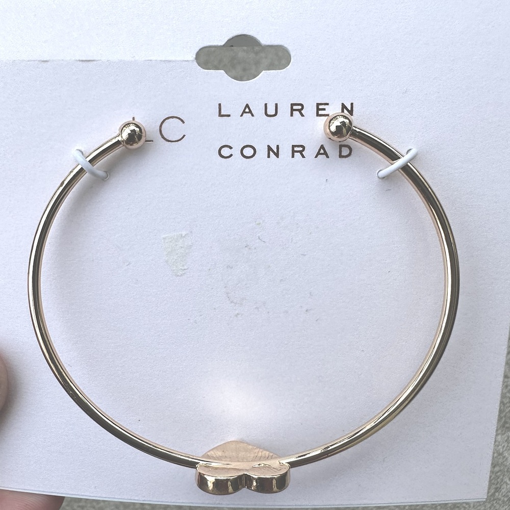 Heart Cuff Bracelet by Lauren Conrad NWT - Picture 2 of 8